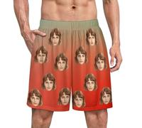 GZYZXP Custom Short Pajamas, Custom Face Pajamas, Personalised Pyjamas Shorts PJs Nightwear Loungewear Gifts, Personalised Women/Men Pajamas with Faces Photo