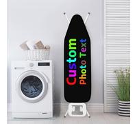 GZYZXP Personalized Ironing Board Cover, Easy To Fit Ironing board Cover, With your own photos and text, Ironing Board Cover with Elasticized Edges, Scorch and Stain Resistant, 5 sizes