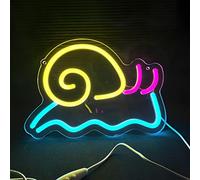 GZYZXP Snails Neon Light, USB Decorative Led Neon Signs by USB with Switch, Neon Light Sign for Bedroom, Wall Decor,Bar, Office, Studio, Club, Hotel, Cafe Windows, Party - 28×20CM