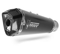 H.080.LDRB - Exhaust Muffler MIVV DELTA RACE Black SS HONDA FORZA 750 (21-22)