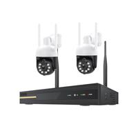 H.265 8CH 3MP PTZ Wireless System Waterproof WIFI IP Security Camera CCTV Video Surveillance Protection Kit Two Way Audio Good Image Quality(2T,8CHNVR And 2 Cams)