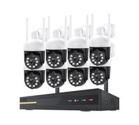 H.265 8CH 3MP PTZ Wireless System Waterproof WIFI IP Security Camera CCTV Video Surveillance Protection Kit Two Way Audio Good Image Quality(4T,8CHNVR And 8 Cams)
