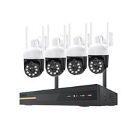 H.265 8CH 3MP PTZ Wireless System Waterproof WIFI IP Security Camera CCTV Video Surveillance Protection Kit Two Way Audio Good Image Quality(2T,8CHNVR And 4 Cams)