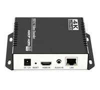 H.265 H.264 4K HDMI to IP Network Video Encoder, 1080P HD Video Audio Encoder Supports RTSP RTMPS UDP HLS SRT HTTP WebRTC ICECAST, for IPTV, Live Streaming, YouTube, Facebook, OBS, ONVIF NVR, etc.