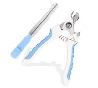H&A PETCARE Dog & Cat Nail Clippers And Grinder, Dogs Claw Clippers, Cat Nail Clippers With Safety Guard, Pet Nail Clippers For Rabbit And Guinea Pig, Compact And Easy To Store. (Blue)