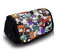 H-a-rrys Wizard P-OTT-er Pencil Case with Zip, Pencil Case Wizard, Magic Pencil Case with Large Capacity, Pencil Bag for School & Office, black, Cosmetic bag