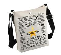 H-amilton Musical Encouragement Quote Crossbody Bag H-amilton Merch For H-amilton Musical Fans (LessonsHam)