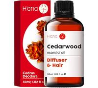 H’ana Cedarwood Essential Oil for Hair Growth & Diffuser - 100% Pure & Natural Therapeutic Grade Essential Oil Cedarwood Oil for Hair Growth, Aromatherapy & Skin (30 ml)