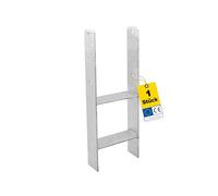 H Anchor Post Holder for Embedding in Concrete H Anchor 20 x 20 | Post anchor, post holder, 90 x 90 cm, post support, height adjustable, fence posts, wooden posts, patio, carport, gazebo