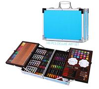 H & B 145 Pcs Professional Art Set - Deluxe Art Set Artists Sketching & Colouring Case Supplies Provides Variety Sketch Coloring for Beginners Gift for Artists, Adults