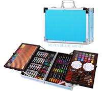 H & B 145 Pcs Professional Art Set - Deluxe Art Set Artists Sketching & Colouring Case Supplies Provides Variety Sketch Coloring for Beginners Gift for Artists