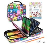 H & B Colouring Pencils 120Pcs Oil Based Coloured Pencils with Colouring Book Colouring Pencils Set for Adults Artists Beginners (120KT)
