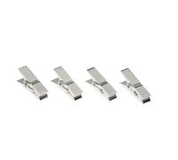 H.Bauer jun. Silver Plated Mini Napkin Clips - Set of 4 - Table Decoration Clips for Special Occasions