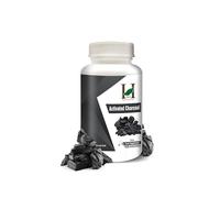 H&C Activated Charcoal Capsules - 350mg, 120 Capsules | Coconut Shell Charcoal | Detox