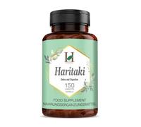 H&C Haritaki Caplets/Tablets (Terminalia Chebula) - 750mg, 150 Counts | Detoxification & Rejuvenation for Vata