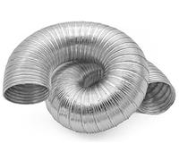 H&C VENT 150mm / 6 inch Ducting Pipe │ Flexible Aluminium Tube │ Aircon Duct Hose │ Ventilation Flex Exhaust Pipe │ Tumble Dryer, Gas Cooker, Extractor Fan, Air Conditioning Conditioner (Air con, AC)