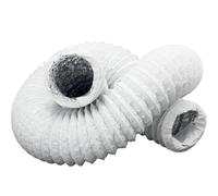 H&C VENT 160mm / 6.29 inch Ducting Hose Pipe │ Flexible Aluminium/PVC Tube │ Aircon Duct Hose │ Ventilation Flex Pipe │ Tumble Dryer, Gas Cooker, Exhaust Extractor fan, Air Conditioner (Air con, AC)