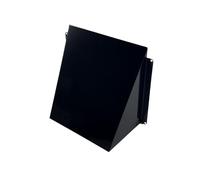 H&C VENT 200 x 200mm / 8 x 8 inch Black Metal Ventilation Outlet Cover │ Vent Hood Cover │ Polymer Air Vent Grille for Wall & Window │ Outdoor Vent Cover │ Cowl Compatible │ Rust & Weather Resistant