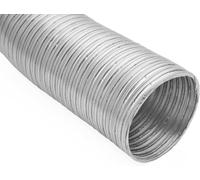 H&C VENT 80mm / 3.2 inch Ducting Pipe │ Flexible Aluminium Tube │ Aircon Duct Hose │ Ventilation Flex Exhaust Pipe │ Tumble Dryer, Gas Cooker, Extractor Fan, Air Conditioning Conditioner (Air con, AC)