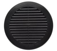 H&C VENT Black 150 mm / 5.9” Ventilation Grille │ Plastic Vent Cover with Insect Protection │ Extractor Air Vents Covers for Inside Outside│ Duct Pipe Grilles For External Internal Wall Door Window