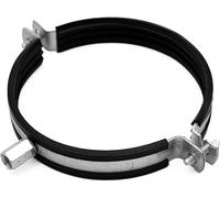 H&C VENT Duct Pipe Clamp Ø 80 mm / 3.14 Inch Hose with Rubber Sealing - Insert │ Air Ventilation Mounting Bracket │ Round Ducting Exhaust Holder │ for Metal Plastic PVC Aluminium and Draining Pipes