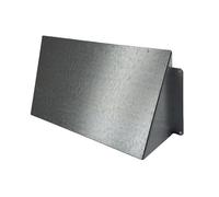 H&C VENT Galvanized Steel 140 x 80mm / 5.5 x 3 inch Ventilation Outlet Cover │ Vent hood cover │ Air Vent Grille for Wall & Window │ Outdoor Vent Cover │ Cowl Compatible │ Rust & Weather Resistant