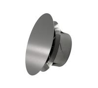 H&C VENT Universal Air Diffuser with Connector & Valve │ Ventilation Grilles │ Ducting Hose Vent Cover │ Adjustable Duct Pipe Extractor Covers for Bathroom Fan Wall Ceiling Window │ Inside & Outside