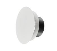 H&C VENT Universal Air Diffuser with Connector & Valve │ Ventilation Grilles │ Ducting Hose Vent Cover │ Adjustable Duct Pipe Extractor Covers for Bathroom Fan Wall Ceiling Window │ Inside & Outside
