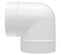 H&C VENT Ventilation 90 Degree Elbow Bend Connector │ Round Ducting Adaptor │ Plastic Air Vent │ Flexible or Solid PVC Duct Pipe │ Joint Hose Connector │ Tumble Dryer Extractor fan Conditioner Air Con