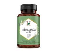 H&C Wheat Grass Caplets/Tablets (Triticum Aestivum) - 750mg, 150 Counts | Healthy Superfood | Natural Source of Vitamins