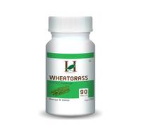 H&C Wheatgrass Tablets (Triticum Aestivum) - 350mg, 90 Counts | Healthy Superfood | Natural Source of Vitamins