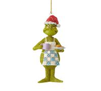 (H) Christmas Pendant Lanyard Design Easy To Hang Grinch Movie Character Xmas Tree Hanging Decoration