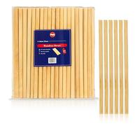 H&Co Bamboo Drinking Straws, Set of 10, Reusable, Eco-Friendly, Biodegradable, 20 cm Length