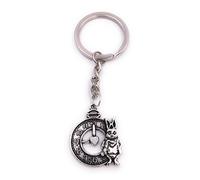 H-Customs Bunny Easter Bunny Fairy Tale Keychain Silver Metal Pendant