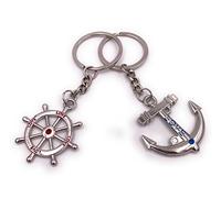 H-Customs Couple Pendant Sailor Ship Rider Anchor Key Chain Pendants