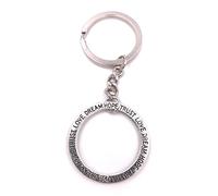 H-Customs Dream Hope Love Trust key ring pendant silver metal