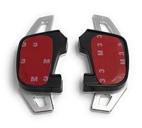 H-Customs DSG Shift Paddle Extensions Paddle Shifter ALU Silver for Golf 7 only for GTI R GTD