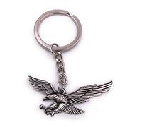 H-Customs Eagle bird owl griffin keyring pendant silver metal