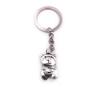 H-Customs Teddy Bear cuddly toy keychain pendant silver metal