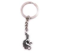 H-Customs Unicorn head small Unicorn key ring pendant silver metal