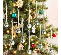 H&D 10pcs 5.9inch Large Crystal Raindrop Chandelier Prisms Hanging Drops Pendants DIY Parts (Clear)