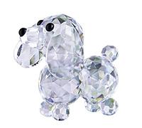 H&D Cut Crystal Dog Animal Figurine Collection,Glass Dog Ornament Table Decor