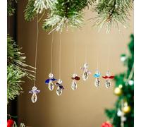 H&D HYALINE & DORA Crystal Guardian Angel Suncatcher,Glass Rainbow Maker Decoration,Hanging Sun Catcher for Windows, Pack of 7