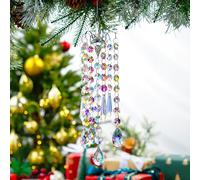 H&D HYALINE & DORA Crystal Wind Chimes Suncatcher, Hanging Suncatcher with AB Coating Glass Prisms for Window,DIY Pendant Home Decor Gifts