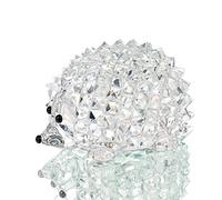 H&D Hyaline&Dora Cut Clear Crystal Hedgehog Animal Figurine Collection Glass Animal Ornament Wedding Gifts