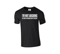H&D Not Arguing Im Simply Explaining Why I Am Right Tshirt Unisex (Argue,T-Shirt) Black