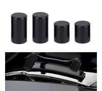H-D Quick Release Sissy Bar Luggage Racks Docking Hardware Point Cover Kit Fits for Harley Touring FLSTC FXSTSB FXSTS FXSTC FLSTF FXST FXSTB FLSTN 1984-2023 (Black#2+2B)