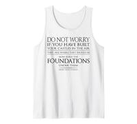 H.D. Thoreau Motivational Sayings Tee Castles in The Air Top Tank Top