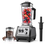 H-Duka 1800W Blender for Smoothies, 70oz Pitcher & 20oz Grinder, 28000 RPM High Speed Countertop Blender for Kitchen for Ice Crushing, Frozen Fruits & Nut Butter, 1-5 Min Timer, Multiple Speeds