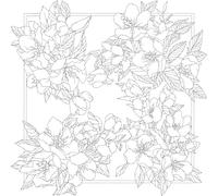 H DUPONT DUPCARYB003C - One Silk Square Scarf to Paint - 100% Silk Fabric - Dimensions: 90 x 90 cm - Ayva - Silk Painting Tool - Manufactured in China